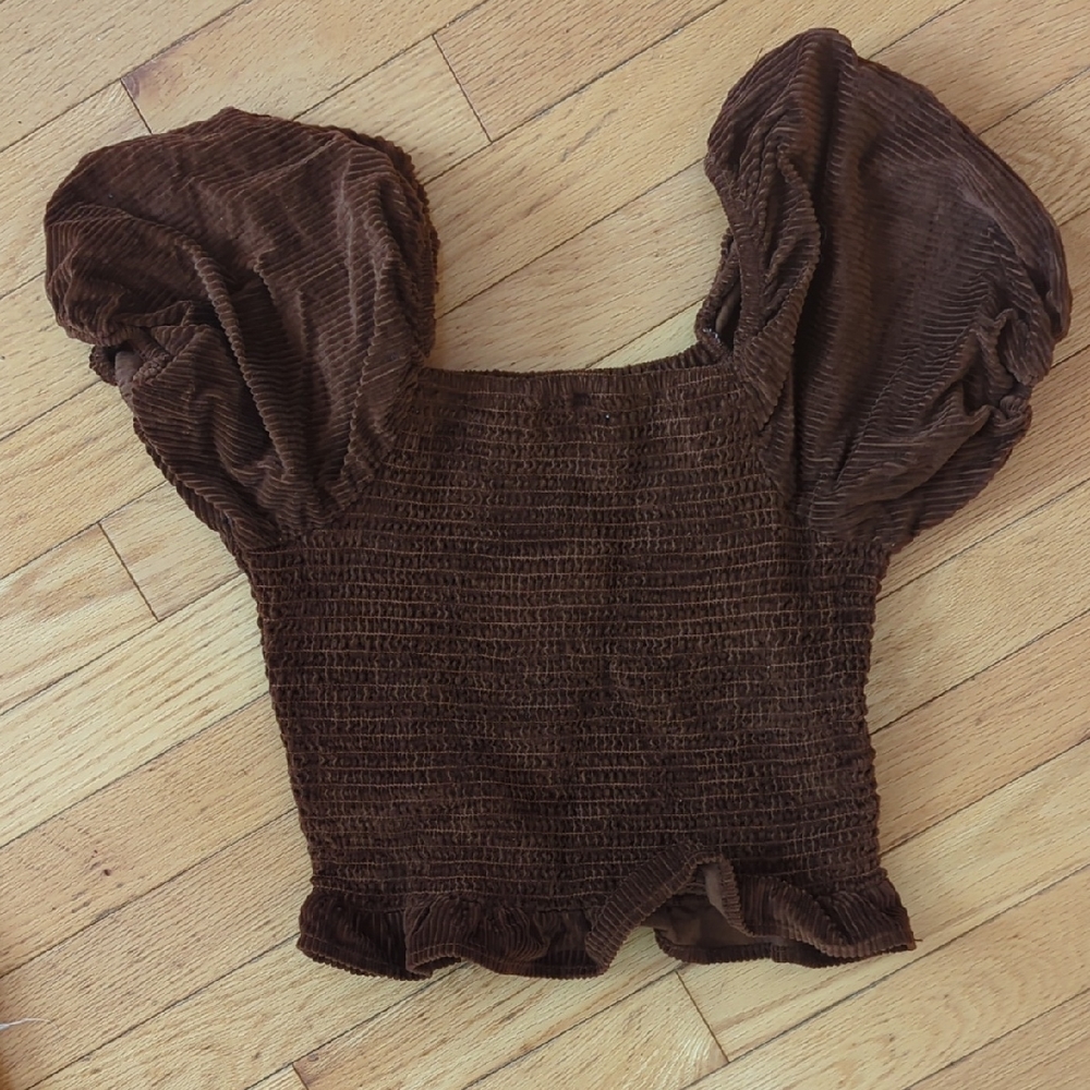 Brown Cottagecore princess top 🥹